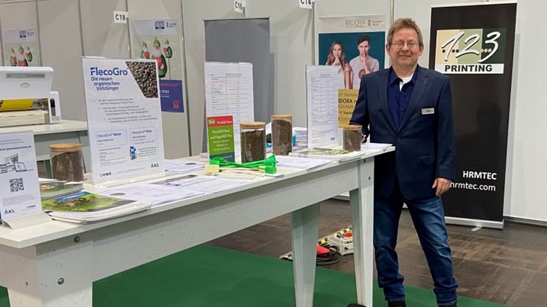 ICL Fachberater Jens Nobis präsentiert FlecoGro® auf der Floriga Leipzig 2024