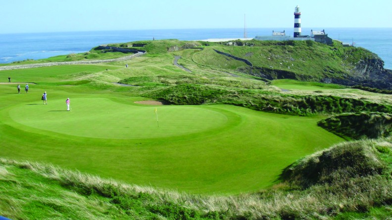 Golf course at sea