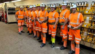 USA Growing Solutions team benefit from a visit to Boulby Mine!
